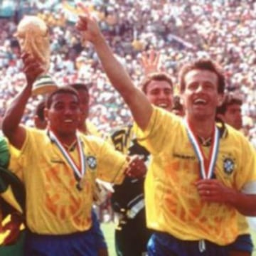 Dunga y Mauro Silva, en el Mundial de 1994.