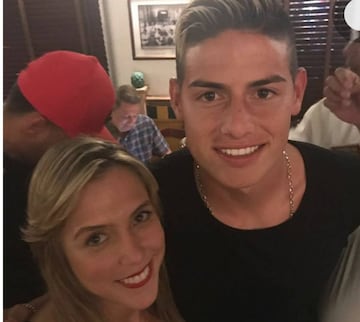 James pasa sus últimas días de vacaciones en Cartagena