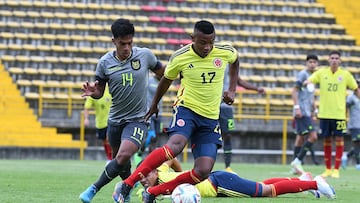 Colombia Sub 20 enfrenta a Ecuador en amistoso.