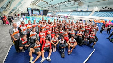 Equipo de natación paralímpica en Manchester 2023.