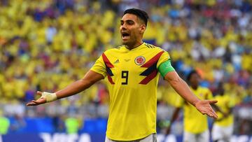 Falcao García durante un partido con la Selección Colombia ante Senegal por la fecha 3 de la fase de grupos del Mundial Rusia 2018