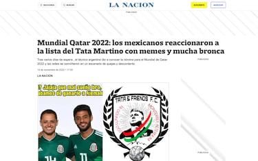 Las reacciones en Argentina tras la lista oficial del Tri