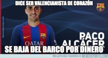Los mejores memes del fichaje de Alcácer por el Barcelona