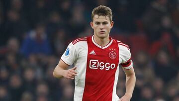 De Ligt, en un partido con el Ajax.