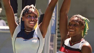 Venus y Serena Williams, en el Open de Australia de 1998.