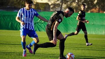 Imagen del partido entre el Atlético Malagueño y el Motril.