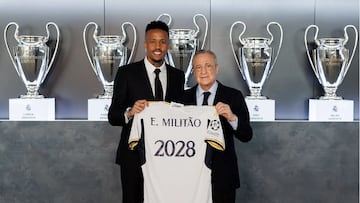 Miliato, con Florentino Pérez. / Realmadrid.com