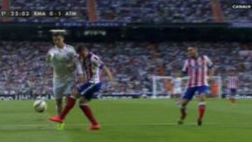 El penalti de Siqueira a Cristiano.