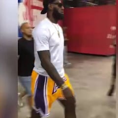 LeBron se deja ver como nuevo refuerzo de Los Angeles Lakers