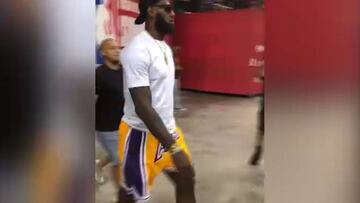 LeBron se deja ver como nuevo refuerzo de Los Angeles Lakers
