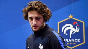 Rabiot, en una concentraci&oacute;n con la selecci&oacute;n francesa.