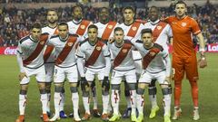 Once inicial del Rayo ante el Celta.