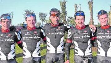 <b>DE CASA. </b>Novoa, Florencio, Marchante, Cuesta, Sastre y Pujol.