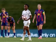 El técnico del Barcelona se descargó en elogios para Linda Caicedo.