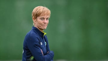 Gori , Georgia - 27 June 2022; Republic of Ireland manager Vera Pauw before the FIFA Women's World Cup 2023 Qualifier match between Georgia and Republic of Ireland at Tengiz Burjanadze Stadium in Gori, Georgia. (Photo By Stephen McCarthy/Sportsfile via Getty Images)