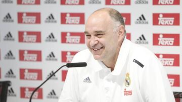 Pablo Laso en la Ciudad Deportiva del Real Madrid.