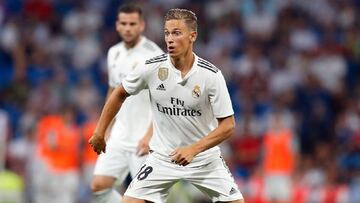 Marcos Llorente llevó el '18' durante su etapa en el primer equipo del Real Madrid.