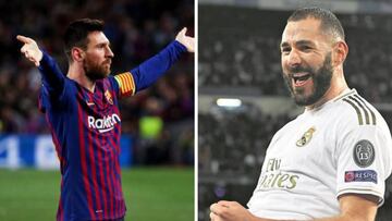 Barça y Madrid se encomiendan a sus pistoleros en el Clásico: Messi y Benzema en modo goleadores