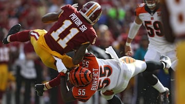 Vontaze Burfict de los Cincinnati Bengals en acci&oacute;n durante la temporada de la NFL.