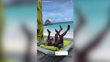 Iñaki Williams triunfa en Instagram con este vídeo en una playa paradisíaca