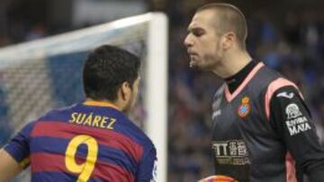 Luis Suárez, con Pau.