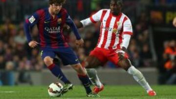 Sergi Roberto, durante el partido.