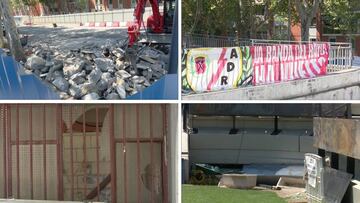 Cierre obligado: así están las obras del Estadio de Vallecas