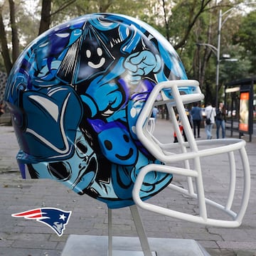 Los 32 cascos de los equipos de la NFL en versión artística