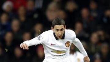 Di María, en el partido contra el Aston Villa.