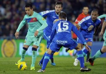 Su partido 300 fue ingrato. El 26 de noviembre de 2011 el Barcelona cayó por la cuenta mínima ante Getafe.