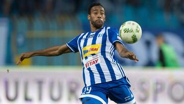 El hispanoguineano José Kanté, con la camiseta del Wisla Plock.