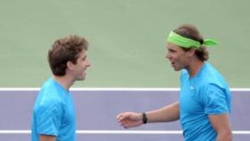 Rafael Nadal y Marc López, campeones de dobles