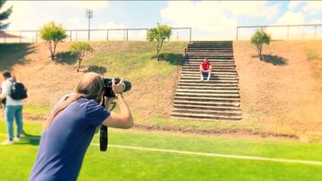 Así se hizo la foto de la portada de AS con David Villa