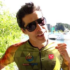 Pérez-Bannen, el actor que se la juega en el Ironman de Pucón