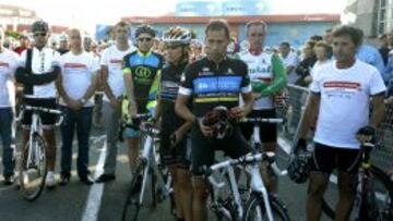 La marcha homenaje contó con la participación de exciclistas.