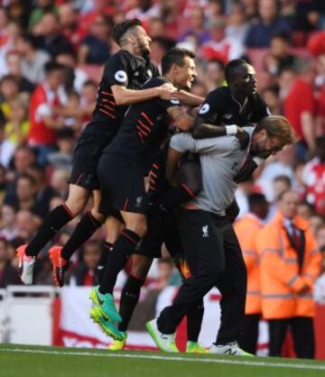 Arsenal 3 - Liverpool 4: the best images on the opening weekend