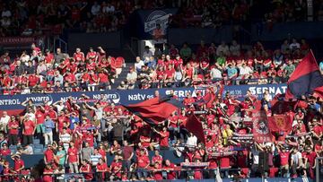Seguidores del Osasuna.