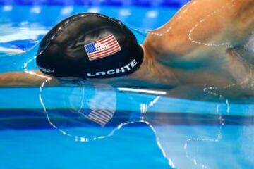 Ryan Lochte en la final de los 200 metros libres en Doha, Qatar.