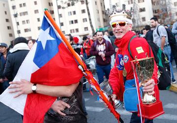 Los festejos en Chile por el paso de su Selección a la final