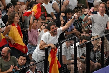 El ambiente español en el Arena Porte de la Chapelle.