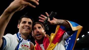 Sergio Ramos y &Aacute;lvaro Morata
 