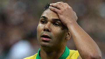 Casemiro, con Brasil, en una imagen de archivo.