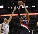 Aldridge se sale ante Duncan y Portland gana en San Antonio