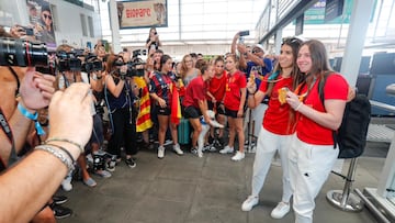 Las campeonas Enith Salón y Alba Redondo llegan a Valencia: “De aquí no nos bajamos ya”