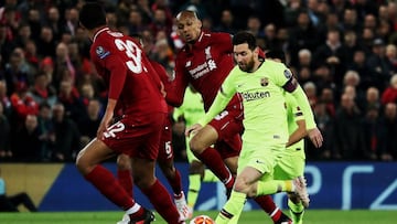 Messi en Anfield: buena intención y un fallo clave