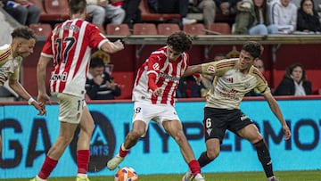 22-04-25. CESAR GELABERT, EN EL PARTIDO ANTE EL MIRANDÉS EN EL MOLINÓN EN EL QUE LOGRÓ DOS GOLES.