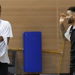 Thompkins es alta en lugar de Randle y Campazzo, en el aire