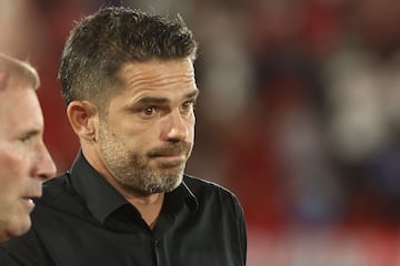 Boca Juniors' head coach Fernando Gago gestures at end of the Argentine Professional Football League Tournament 2024 'Cesar Luis Menotti' match between Huracan and Boca Juniors at Tomas Adolfo Duco stadium in Buenos Aires on November 23, 2024. (Photo by ALEJANDRO PAGNI / AFP)