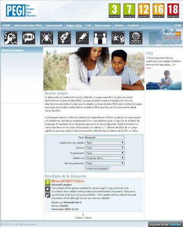 PEGI registra Minecraft para Wii U
