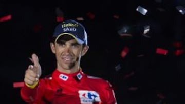 Alberto Contador, tras su victoria en la &uacute;ltima Vuelta a Espa&ntilde;a. 